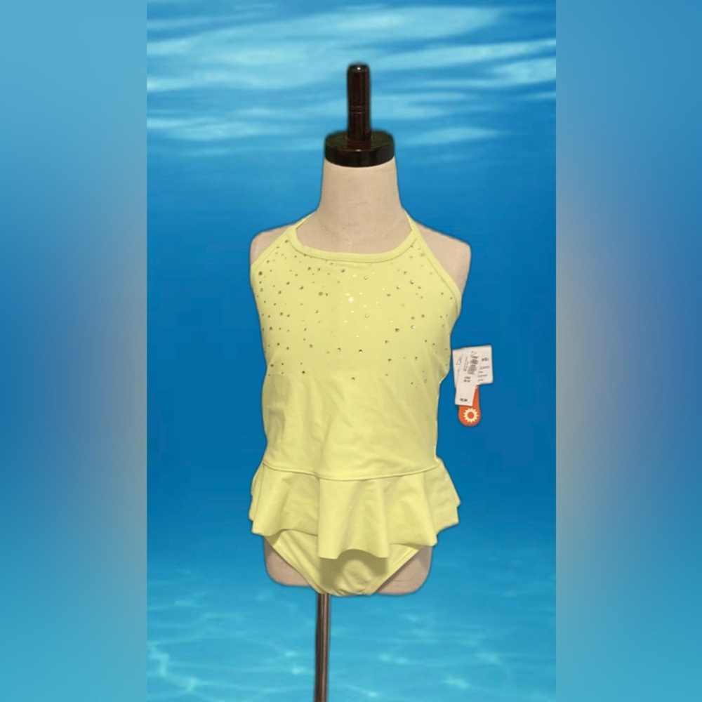 Old Navy Girls Bathing Suit Size Large (10-12) Yellow